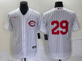 Men's Cincinnati Reds TJ Friedl White 2022 MLB at Field of Dreams Game Authentic Player Jersey
