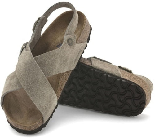 Birkenstock Tulum Suede Leather 1024110 Narrow Fit Taupe Sandals