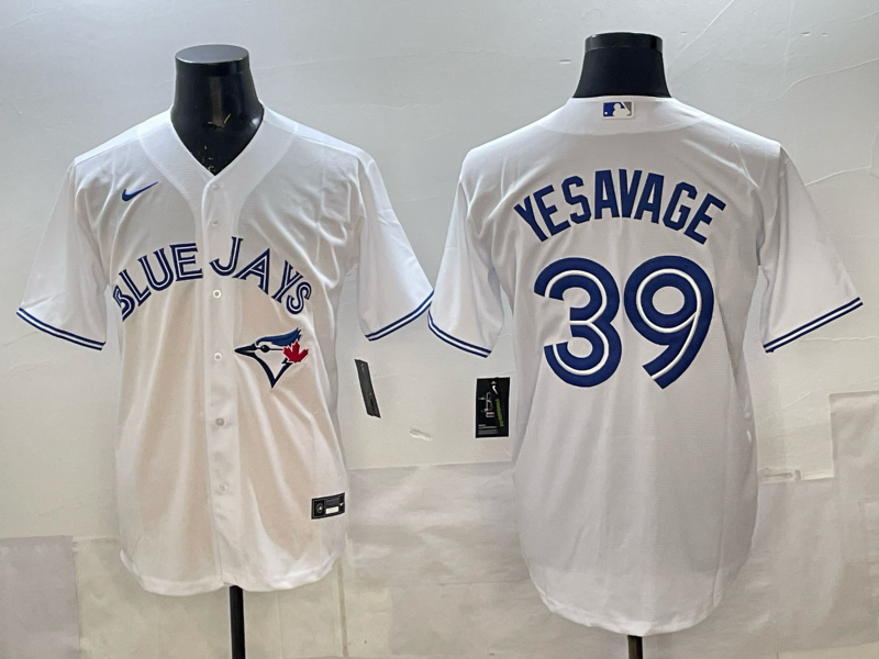 Men's Toronto Blue Jays Trey Yesavage White Home Replica Jersey