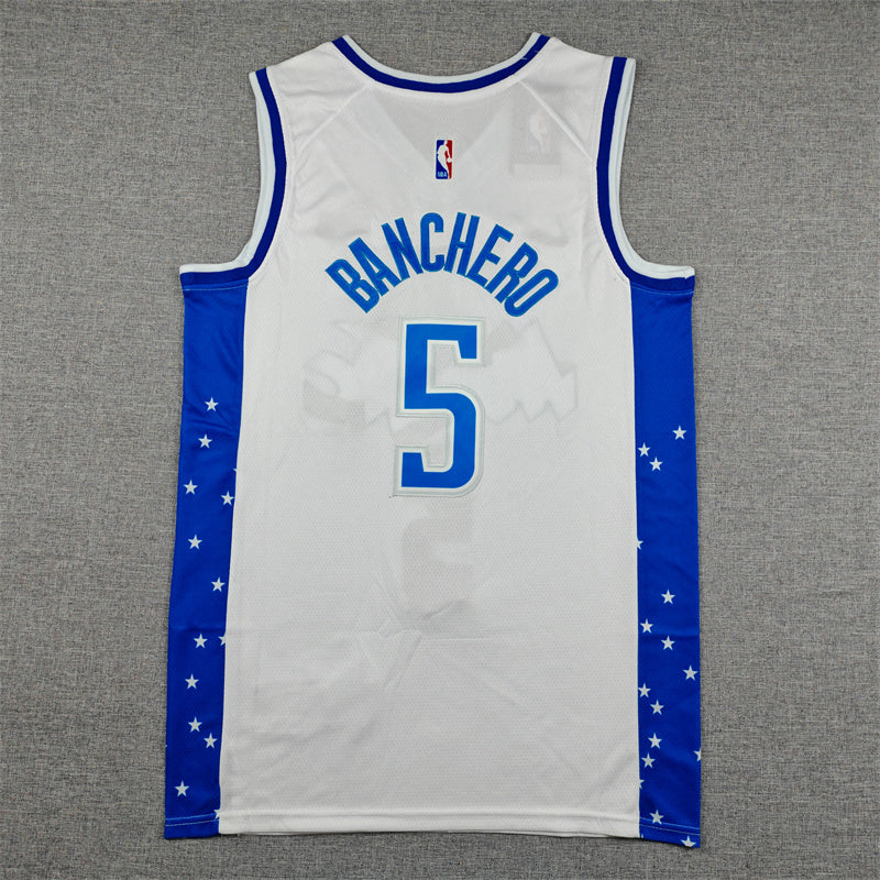 Men's Orlando Magic Paolo Banchero Silver 2025/26 Swingman Jersey - City Edition
