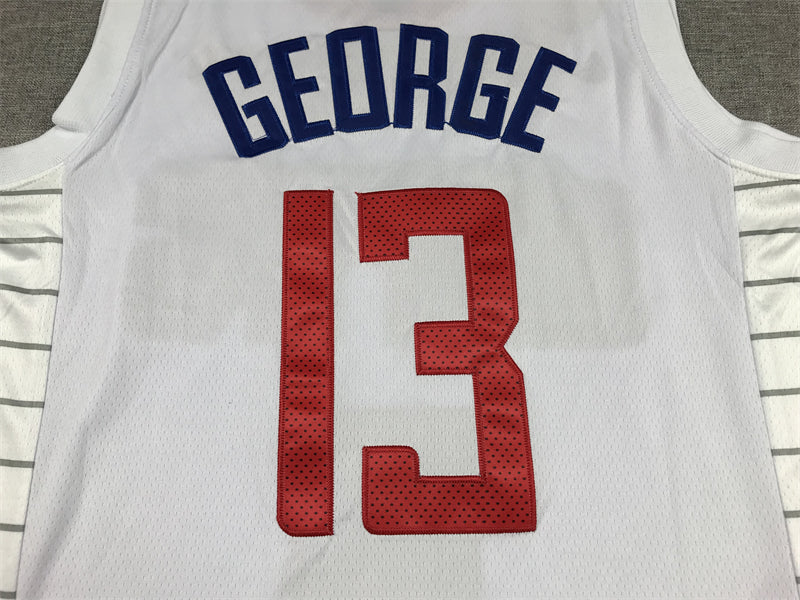 Men's LA Clippers Paul George White 2022/23 Swingman Jersey