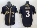 Men's Houston Astros Jeremy Pena Black Replica Player Jersey