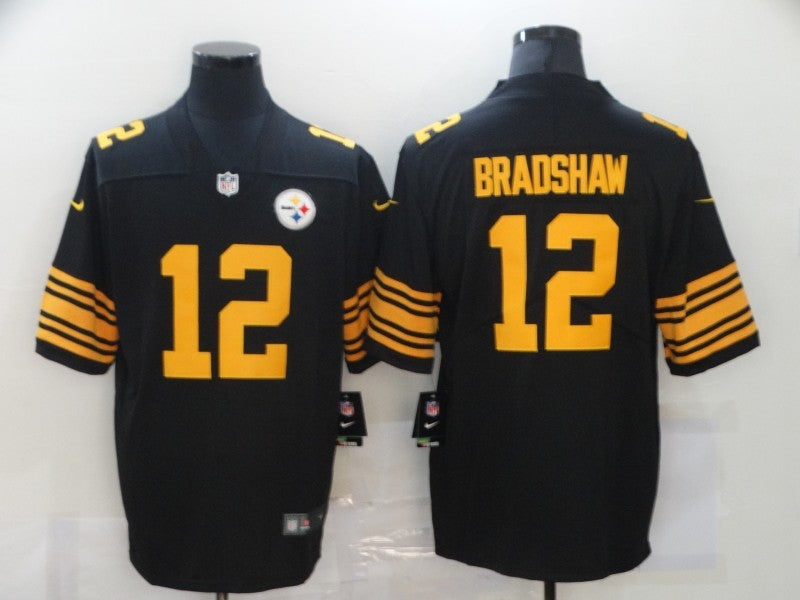 Men's Pittsburgh Steelers Terry Bradshaw Black Alternate Legend Jersey