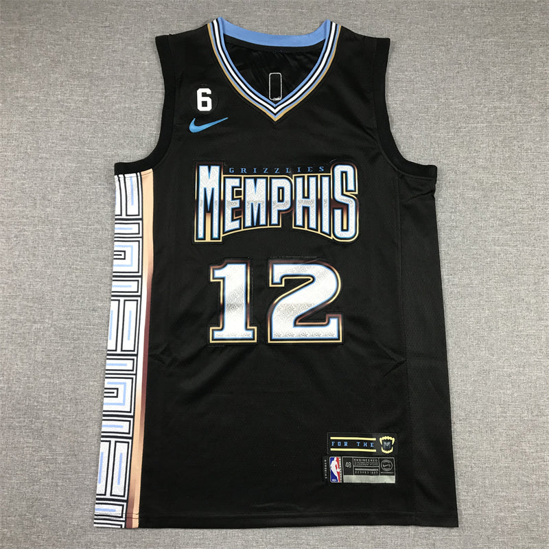 Men's Memphis Grizzlies Ja Morant Black 2022/23 Swingman Jersey - City Edition