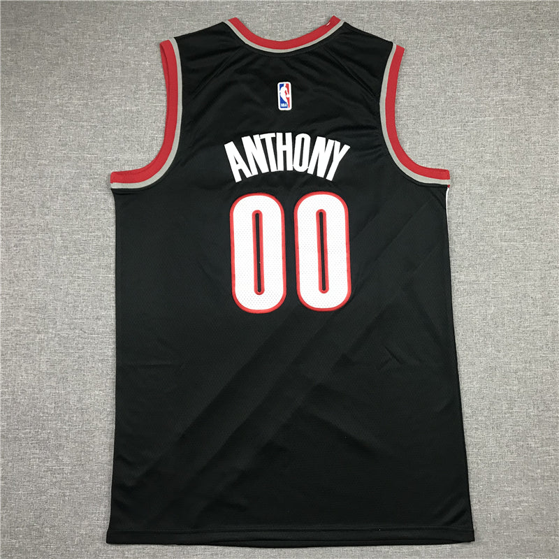 Men's Portland Trail Blazers Carmelo Anthony Black Swingman Fashion Jersey