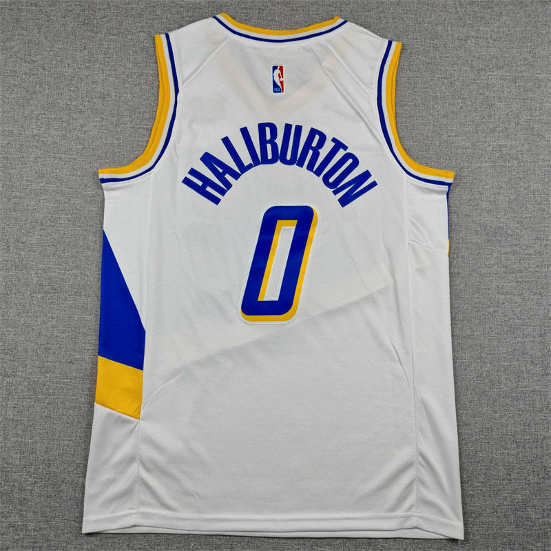 Men's Indiana Pacers Tyrese Haliburton White 2025/26 Swingman Jersey - City Edition