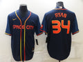 Men's Houston Astros Nolan Ryan Navy Space City Jersey
