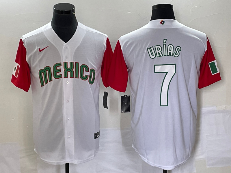 Men's 2023 World Baseball Classic Julio Urias Mexico White Player Jersey
