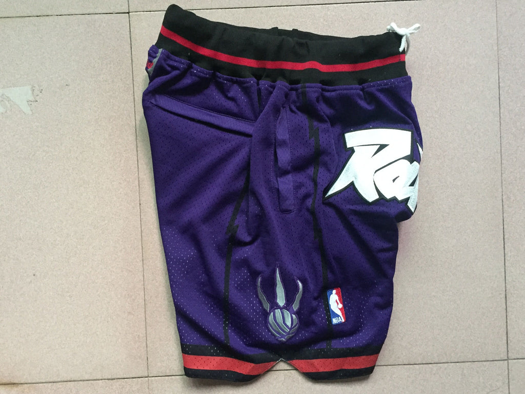 Men's Toronto Raptors Purple 1997-98 Hardwood Classics Basketball Shorts