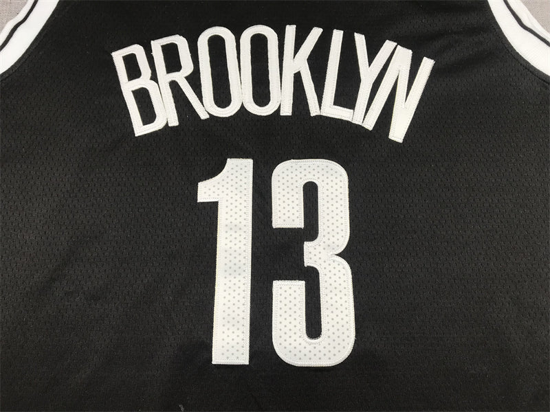 Men's Brooklyn Nets James Harden Black 2021/22 Diamond Swingman Jersey