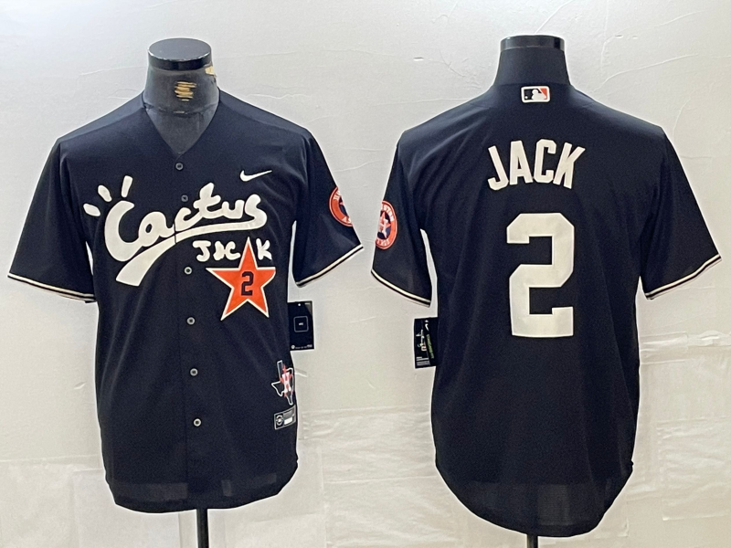Men's Houston Astros Black Limited Player Jersey Joint Edition