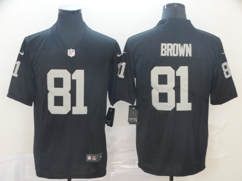 Men's Las Vegas Raiders Tim Brown Black Game Player Jersey