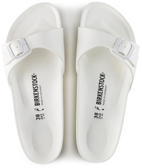 Birkenstock Madrid 128183 EVA Narrow Fit White Sandals