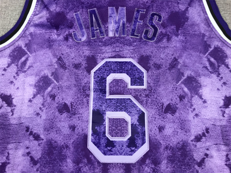 Men's Los Angeles Lakers LeBron James Purple Select Series Swingman Jersey