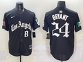 Men's Los Angeles Dodgers Kris Bryant -24 Black Player Game Jersey