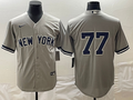 Men's New York Yankees Clint Frazier Gray Replica Player Name Jersey