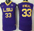 Men's LSU Tigers Shaquille O'Neal Purple Player Game Jersey