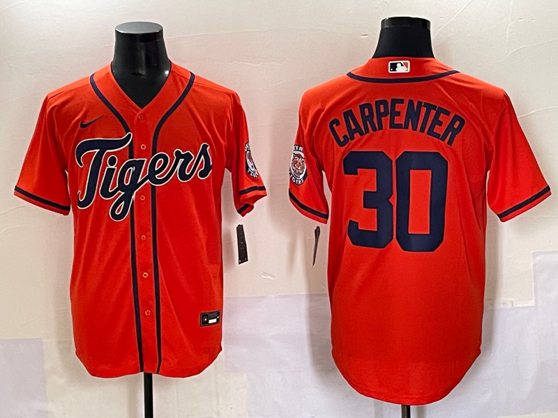 Men's Detroit Tigers Kerry Carpenter Orange Limited Player Jersey
