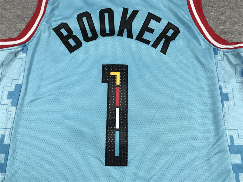 Men's Phoenix Suns Devin Booker Turquoise 2022/23 Swingman Jersey - City Edition