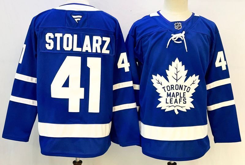 Men's Toronto Maple Leafs Anthony Stolarz Fanatics Blue Player Jersey
