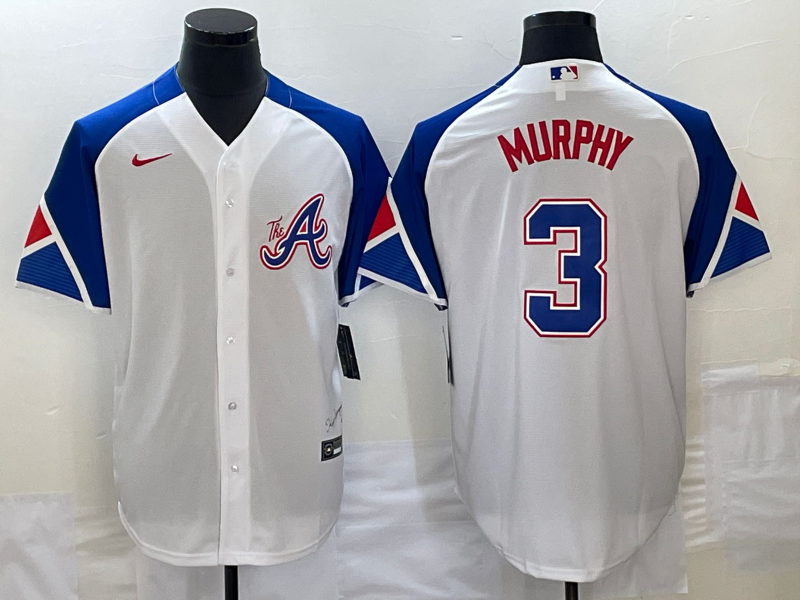 Men's Atlanta Braves Dale Murphy White 2023 City Connect Replica Player Jersey