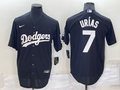 Men's Los Angeles Dodgers Julio Urias Black Replica Baseball Jersey