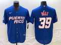 Men's 2023 World Baseball Classic Edwin Diaz Puerto Rico Blue Jersey
