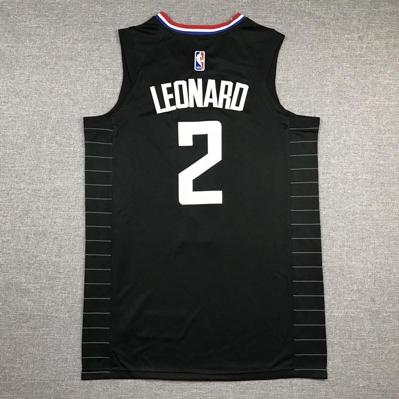 Men's LA Clippers Kawhi Leonard Black 2022/23 Statement Edition Swingman Jersey