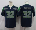 Men's Seattle Seahawks Chris Carson Navy Game Jersey
