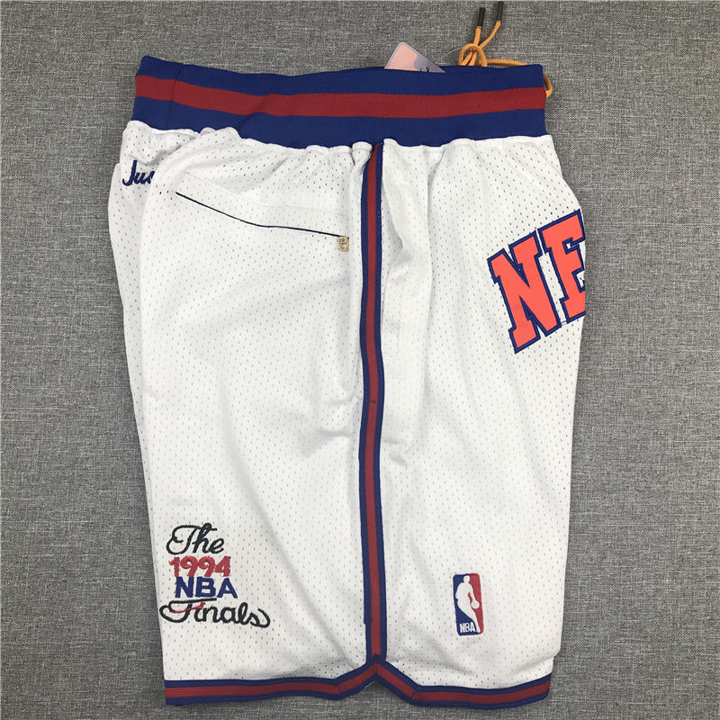 Men's New York Knicks White Basketball Shorts