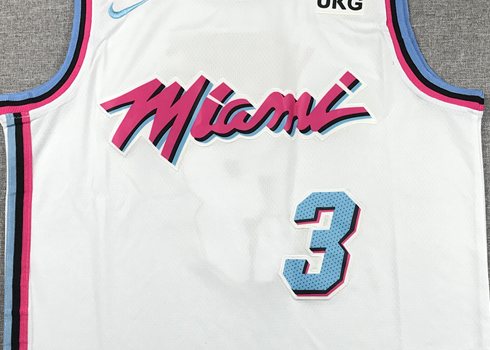 Men's Miami Heat Dwyane Wade NBA White Swingman Player Jersey