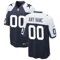 Men's Dallas Cowboys Navy Alternate Custom Game Jersey