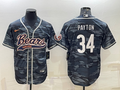 Men's Chicago Bears Walter Payton Grey Camouflage Game Jersey Joint Edition