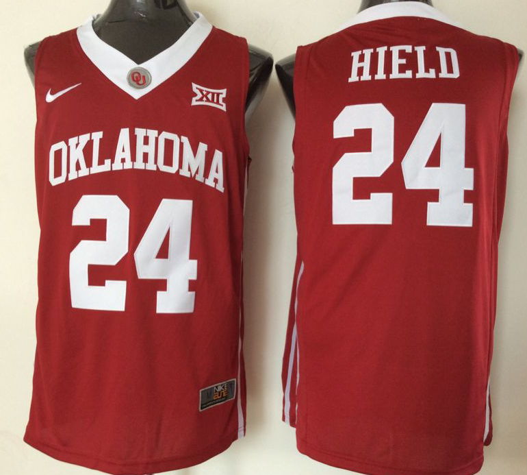 Men's Oklahoma Sooners Buddy Hield Crimson Player Game Jersey