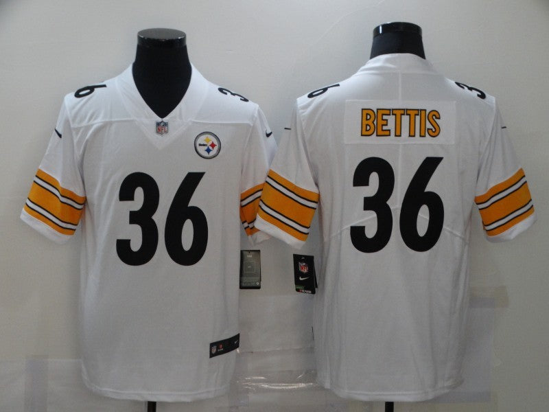 Men's Pittsburgh Steelers Jerome Bettis White Game Jersey