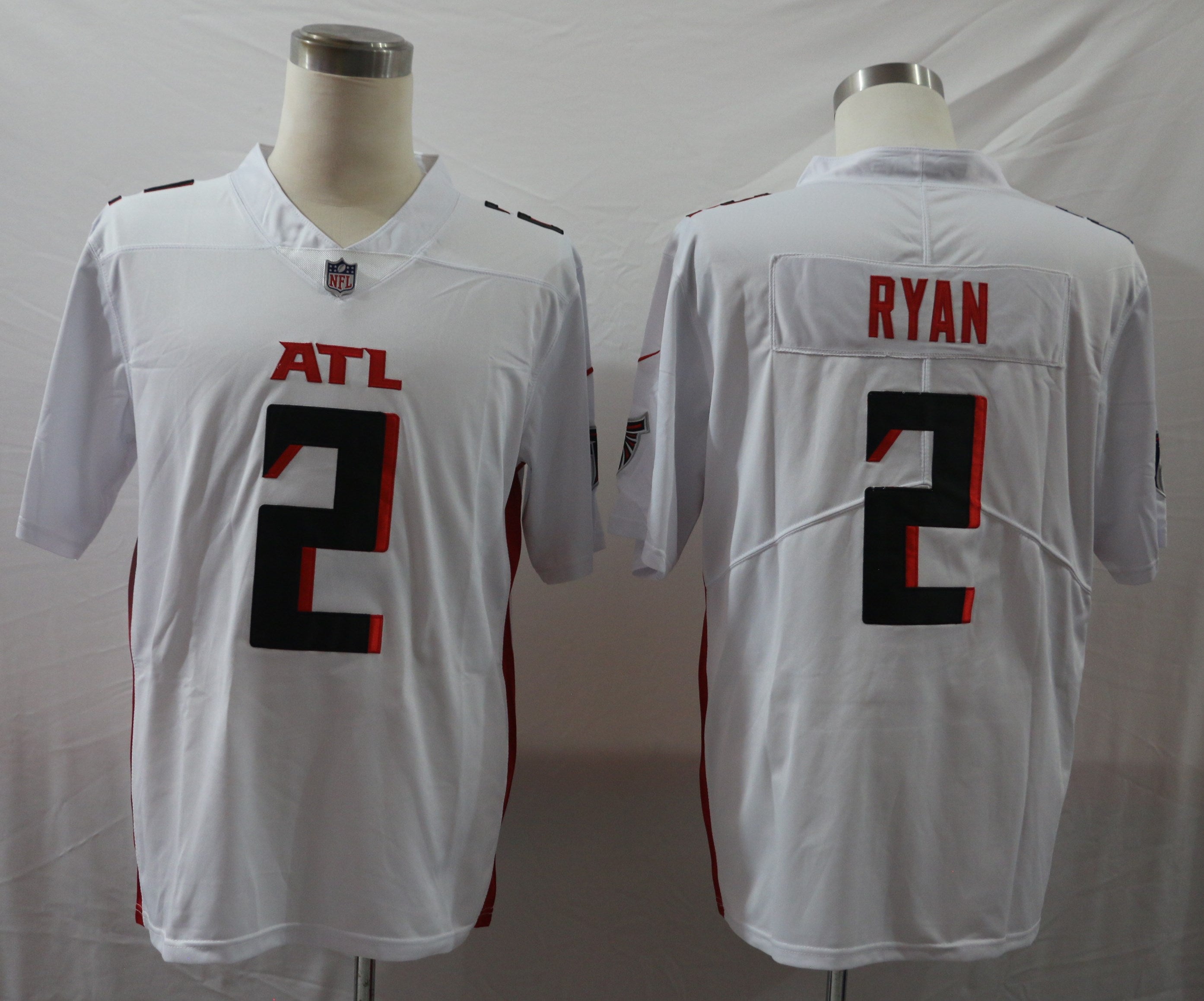 Men's Atlanta Falcons Matt Ryan White Game Player Jersey