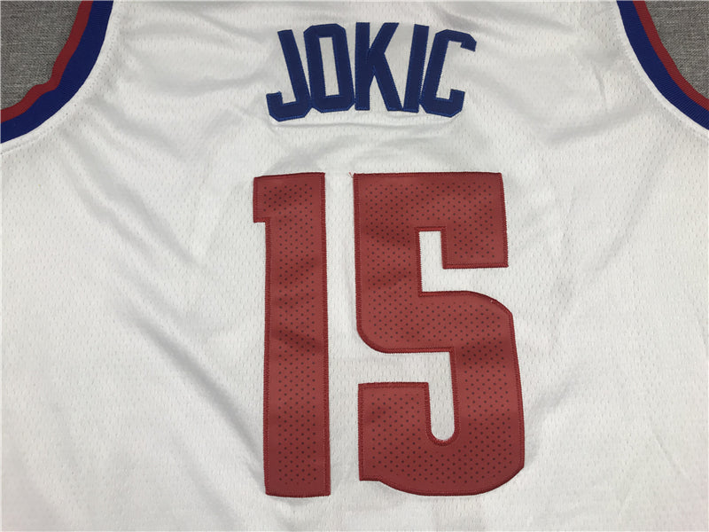 Men's Denver Nuggets Nikola Jokic White Swingman Jersey - Reward version