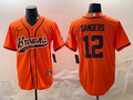 Men's Cleveland Browns Shedeur Sanders Orange Game Player Jersey