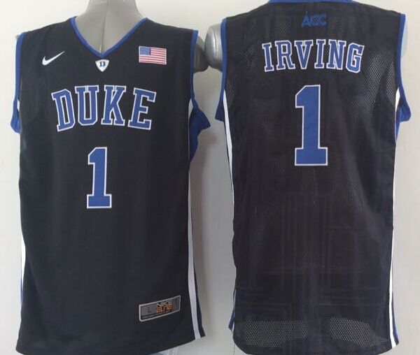 Men's Duke Blue Devils Kyrie Irving Black Player Jersey
