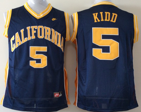 Men's California Golden Bears Jason Kidd Navy Player Game Jersey