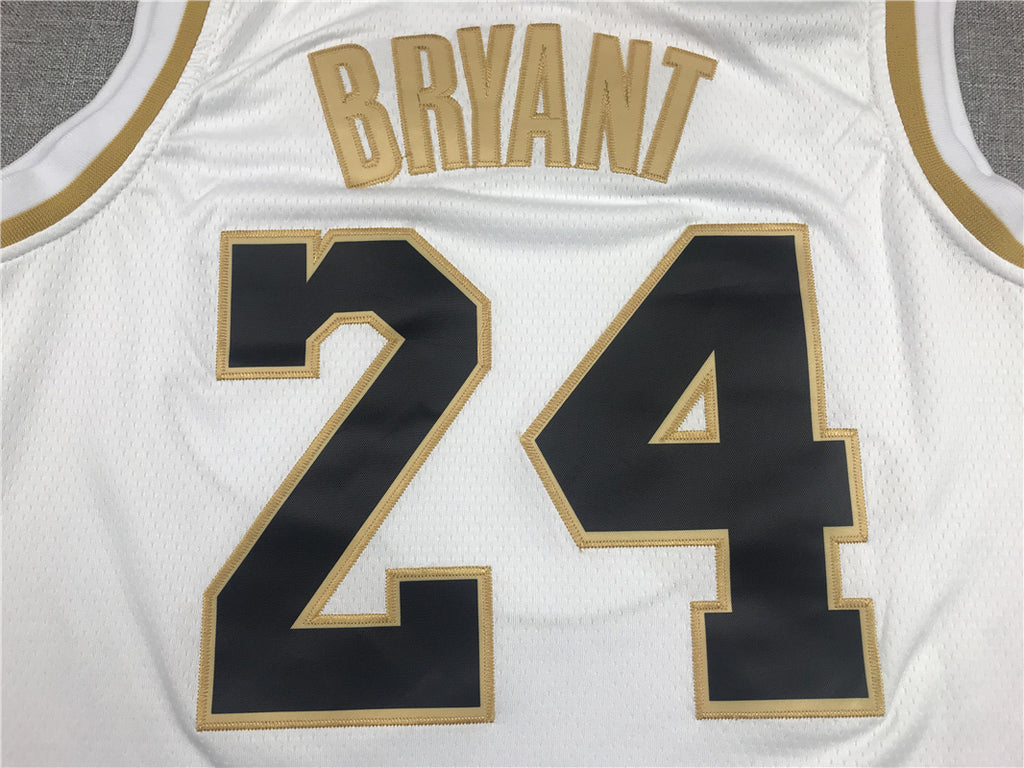 Men's Los Angeles Lakers Kobe Bryant White Swingman Jersey
