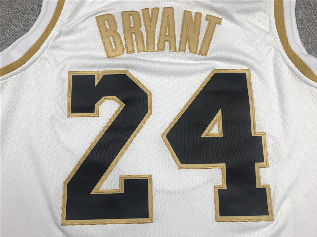 Men's Los Angeles Lakers Kobe Bryant White Swingman Jersey