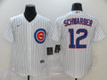 Men's Chicago Cubs Kyle Schwarber White Replica Baseball Jersey