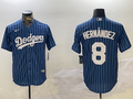 Men's Los Angeles Dodgers Enrique Hernandez Blue Player Jersey