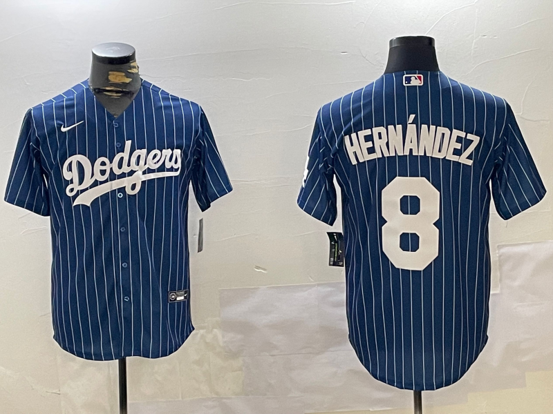 Men's Los Angeles Dodgers Enrique Hernandez Blue Player Jersey