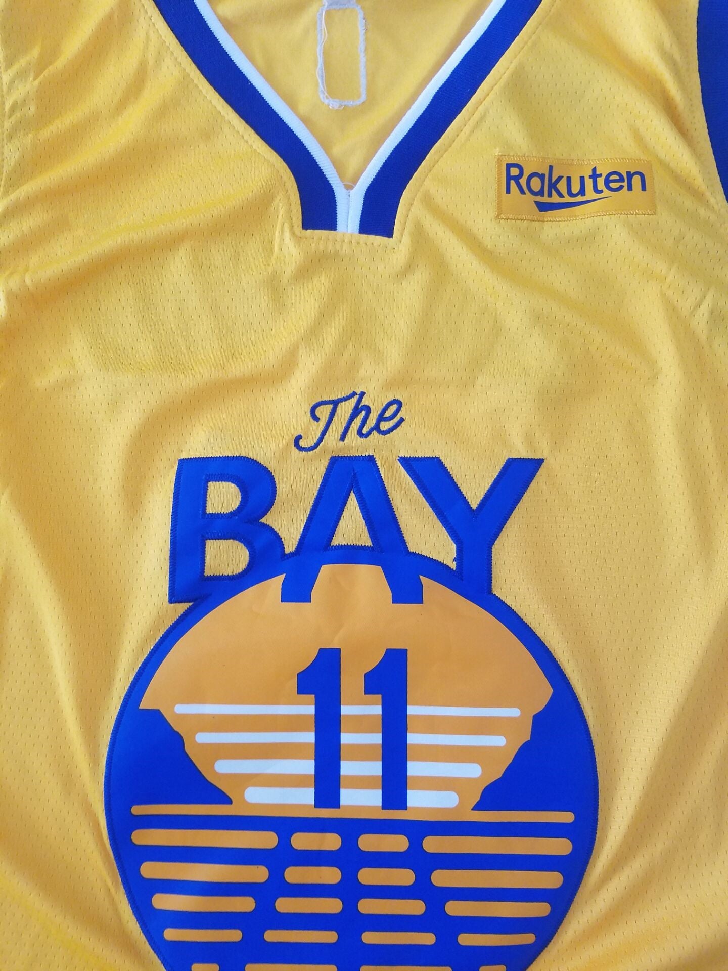 Men's Golden State Warriors Klay Thompson Yellow Fashion Swingman Jersey