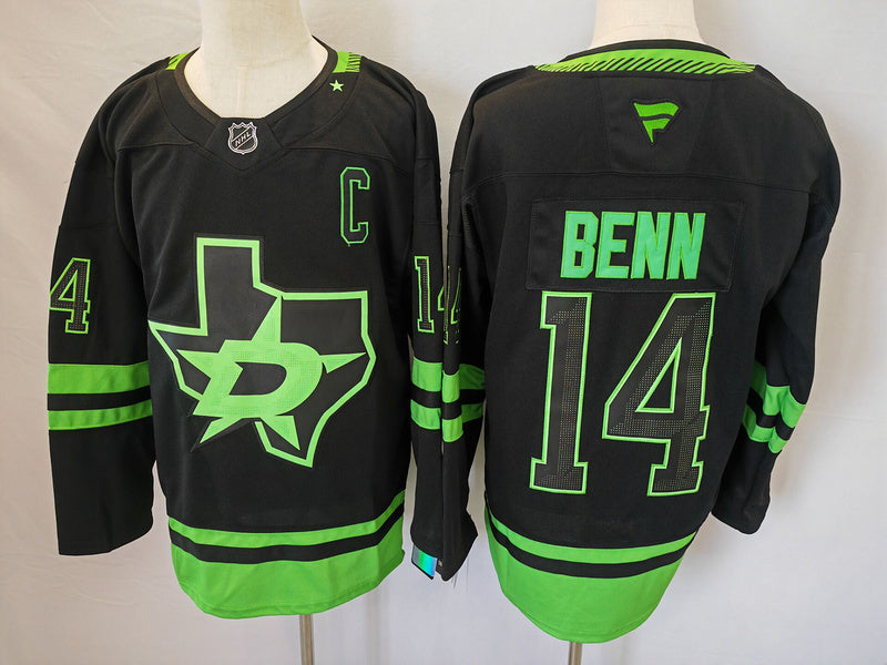 Men's Dallas Stars Jamie Benn Fanatics Black Alternate Premium Jersey