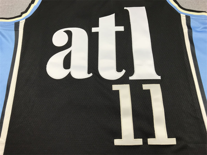 Men's Atlanta Hawks Trae Young Black 2023/24 Swingman Jersey - City Edition
