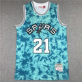 Men's San Antonio Spurs Tim Duncan Blue Galaxy Swingman Jersey