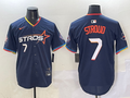 Men's Houston Astros C.J. Stroud Navy 2025 City Connect Limited Player Jersey